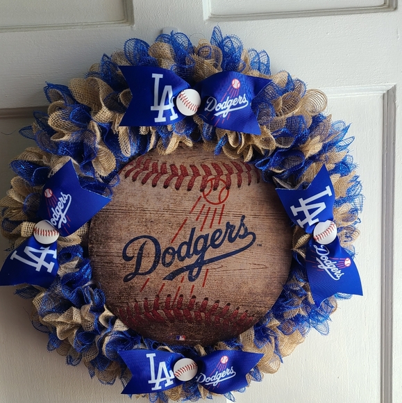 Hand Crafted Other - L.A Dodgers Wreath